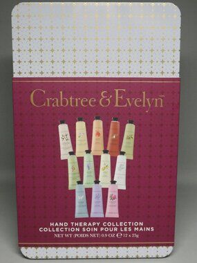 NEW Crabtree & Evelyn Hand Therapy Collection - 12 Piece Gift Set 25g Each